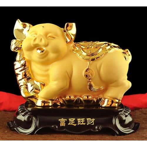 SIZE; 20*16*9CM LASSICAL SARGASSUM RESIN ANIMAL RECRUITMENT CRAFTS GOLD ZODIAC RAT TIGER RABBIT DRAGON SNAKE DOG DECORATION HOME