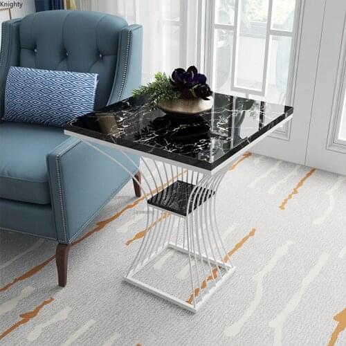 Nordic Luxury Home End Tables Living Room Sofa Side Table Small Tea Coffee Table Modern Bedroom Furniture Sofa Corner Table mc