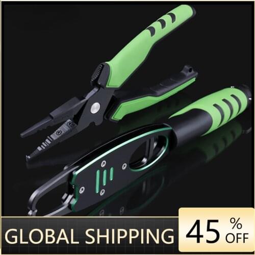 Aluminum Alloy Fishing Pliers Grip Set Split Ring Cutters Line Hook Recover Fishing Tackle High Quality Fishing Tool