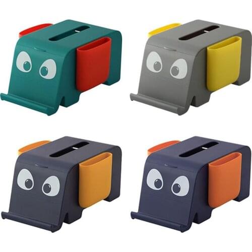 Elephant Tissue Box Multifunctional Durable One-step Organizer Creative Cute Remote Control Storage Box for Home Room Table