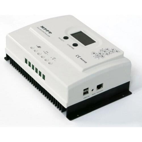 Smart Mppt 12/24v auto solar charge controller with mobile APP monitoring
