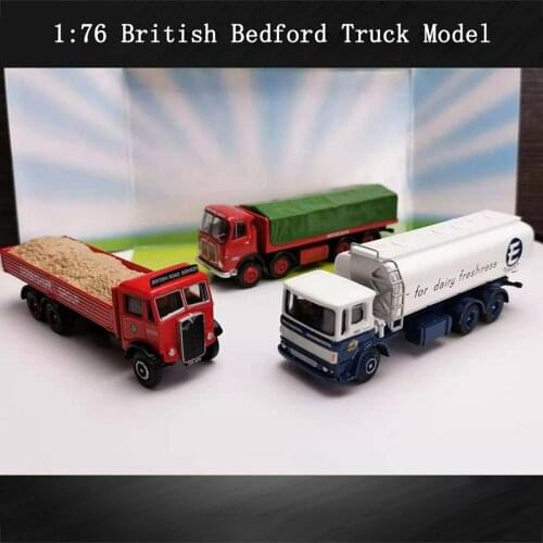 10cm 1:76 British Bedford Truck Model Alloy Metal Die-cast Retro Transporter Vehicle Toy For Collection Gift Kids Children Toys