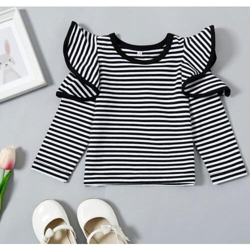 YOYOSHOW fall new girls long T-shirt fashion clothes girls' shirt 1-4 years old girls' long shirt toddler girl fall clothes 2020