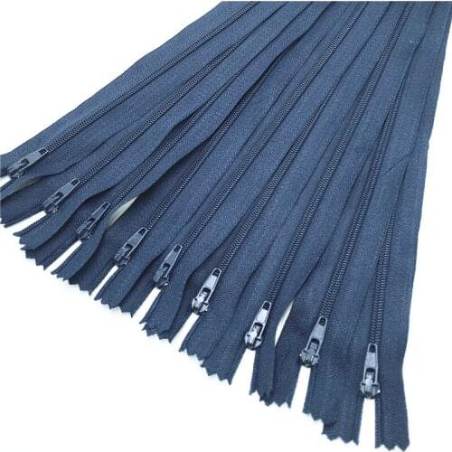 10pcs navy color 3# Closed Nylon Coil Zippers Tailor Sewing Craft (6-24 Inch) 15-60CM
