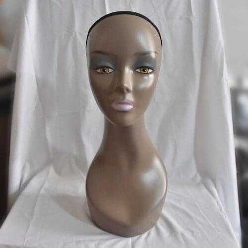 Female ABS Mannequin Manikin Head Model Plastic Wig Hair Glasses Cap Storage Novelty Display Stand Home Decor