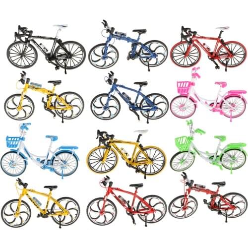 1:10 Scale Simulation Alloy Diecast Bike Model Handicraft Bicycle Toy Vehicles Playset Collectibles Home Decor Gifts