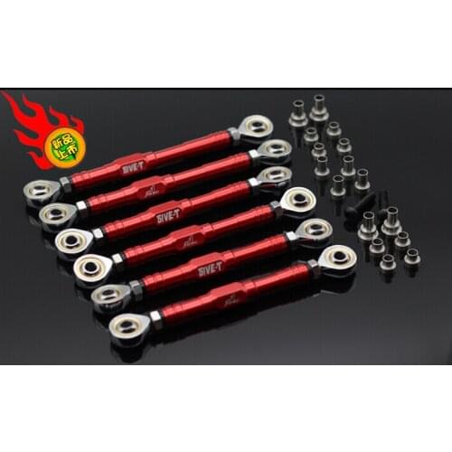 1/5 rc car gas GTB/ORC RACING FOR LOSI 5IVE-T MINI CNC front upper rear lower suspension tie rod + steering tie rod 6pc