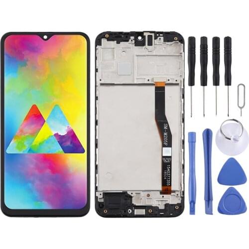 2019 AAA+++ LCD Screen and Digitizer Full Assembly for Samsung Galaxy M20 and Digitizer Full Assembly With Frame