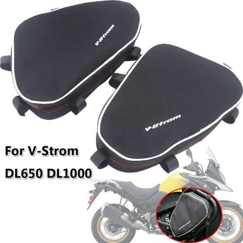Motorcycle Frame Crash Bars Waterproof Bag Repair Tool Placement Bag For Suzuki V-Strom 650 DL650 DL1000 For Givi For Kapp