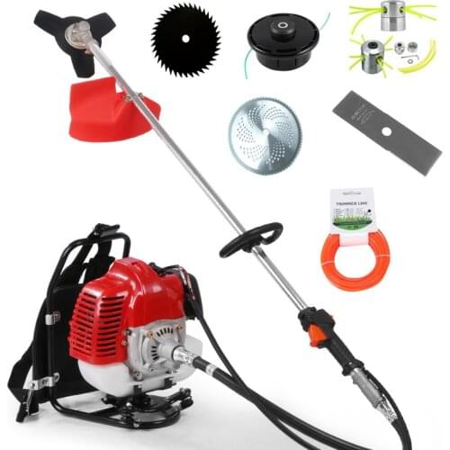 Backpack GX35 petrol stimmer 4 stroke 6 in 1 Brush cutter,Weeder Cutter lawn mower hedge trimmer