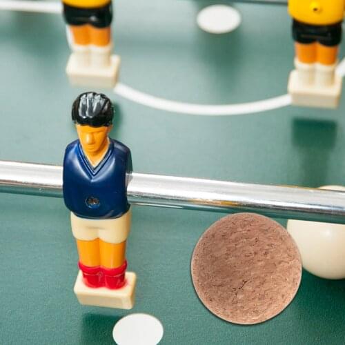 Brand New 6pcs 36mm Table Football Cork Solid Wood Foosball Table Soccer Ball Fussball Football Machine Replacement Accessories