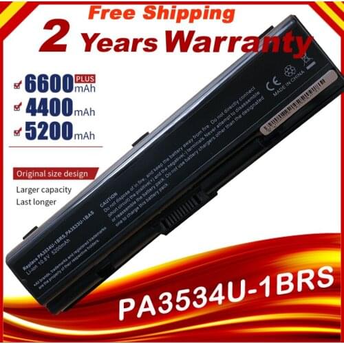 HSW laptop Battery For Toshiba PA3534 battery for laptop A200 A205 A210 A215 A300 L300 L450D L500 L505 L555 M200 laptop battery