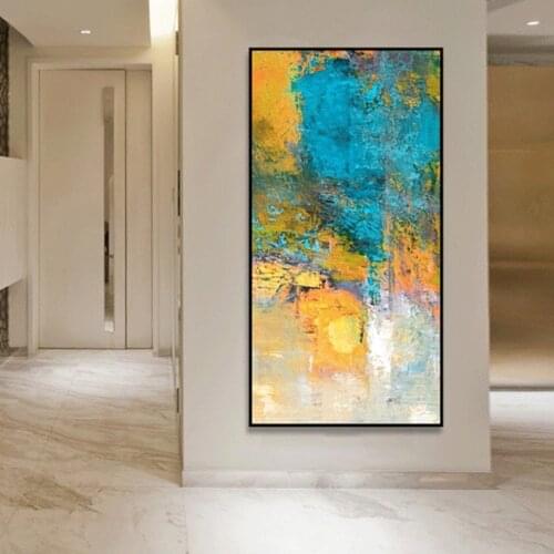 Handmade Oil Painting Large Size Abstract Modern Decoracion Salon Colors Canvas Paintings Home Wall Art Decor Mural Customized