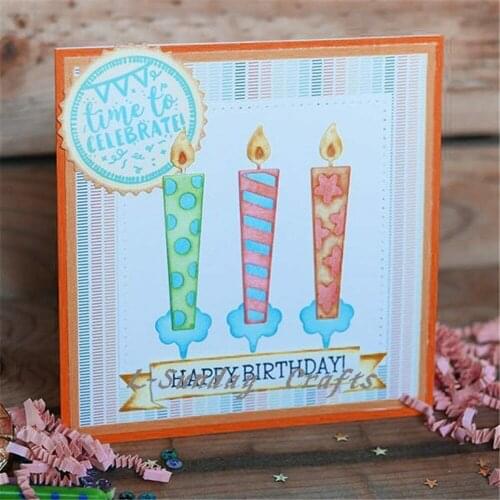 L-Dunday Crafts Dies Cuts Birthday Candle Metal Cutting Dies Scrapbooking Embossing Card Making Crafts DIY