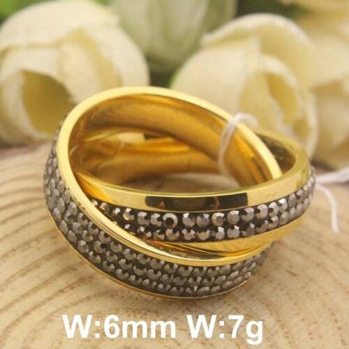 HOT Selling Accessories Fashion Jewelry Stainless Steel Gold And Silver Color Rings RBJEAYCA