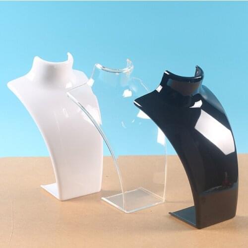 Wholesale Three Colors 20*13.5*7.5CM Mannequin Necklace Jewelry Pendant Display Stand Holder Show Decorate Jewelry Display Shelf