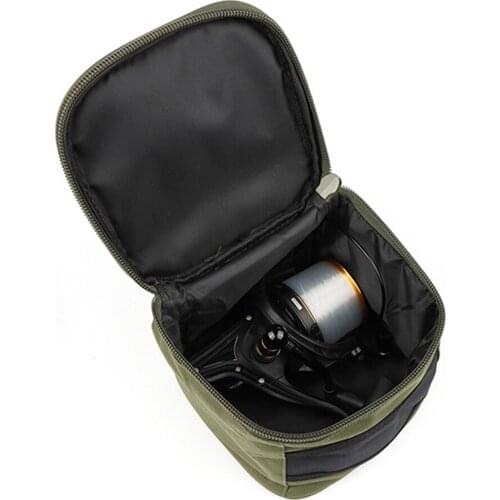 Multifunctional Fishing Reel Storage Bag Waterproof Reel Lure Gear Carrying Case Oxford Cloth For Pole Cups Feeders Pouch