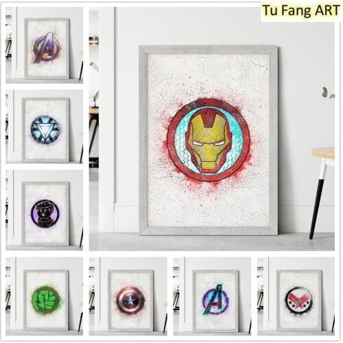 Canvas Painting Wall Art Marvel Avengers Iron Man Captain America Nordic Posters And Prints Pictures For Living Kids Room Decor
