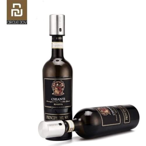 New Youpin Circle Joy Smart Wine Stopper Stainless Steel Vacuum Memory Wine Stopper Wine Corks