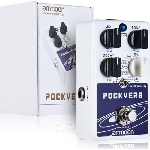 New Arrival ammoon Guitar Effect Pedal 5 Effects Pedal Classic Distortion/ Overdrive/ Looper/ Delay Guitar Pedal