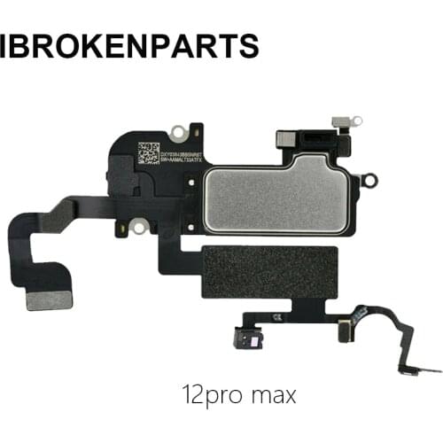 For iPhone 12 11 Pro Max 12 mini Original Earpiece Ear Speaker With Proximity Light Sensor Flex Cable Replacement Parts