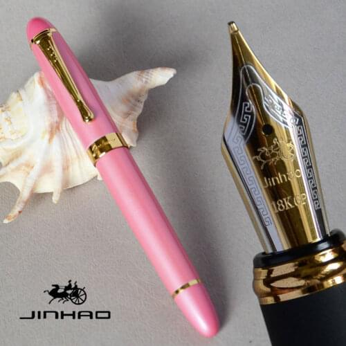 FOUNTAIN PEN JINHAO X450 PINK 18KGP 0.7mm BROAD NIB JINHAO 450 LUXURY OFFICE GIFT BLACK GREEN BLUE WHITE 21 COLORS SELECTIVE