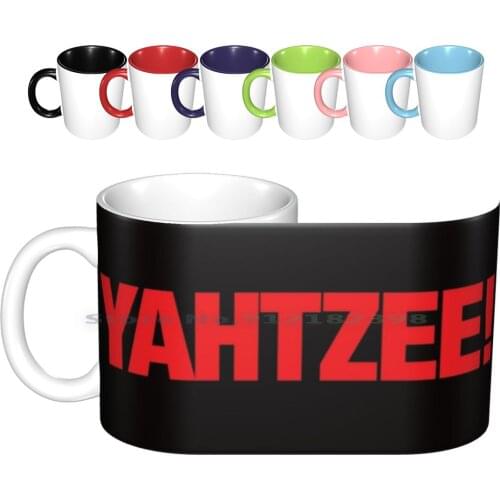 The Visit-Yahtzee! Ceramic Mugs Coffee Cups Milk Tea Mug The Visit Yahtzee Movies Movie Quotes Horror Halloween M Night