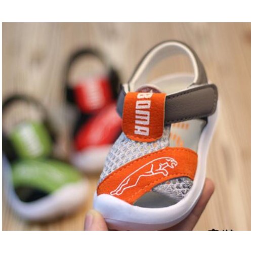 2019 summer kids shoes brand open toe toddler boys sandals orthopedic sport pu leather baby boys sandals shoes