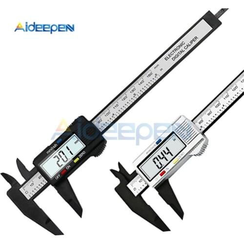 0-100mm 0-150mm Caliper 6 pollici LCD Elettronico Digitale Compasso A Nonio Micrometro Strumento di Misura Micrometer