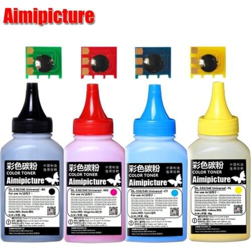 1Set Toner Chip+1Set Color Toner powder for HP CP1025 CP1025nw MFP M175 M275 Compatible CE310A CE311A CE312A CE313A Toner Powder