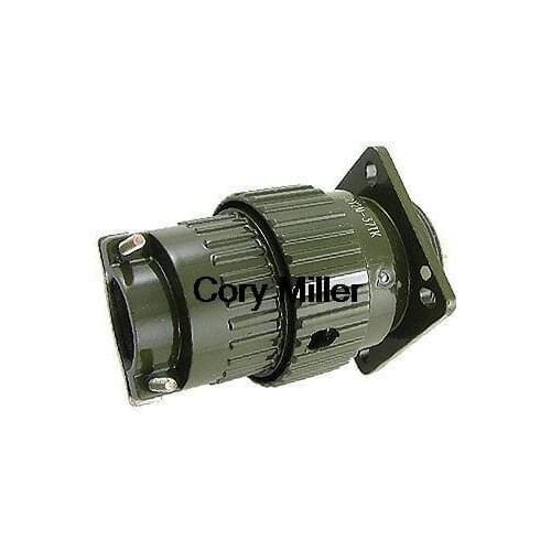 Screw Mount Gold Plated Male 37 Pins Circular Connector