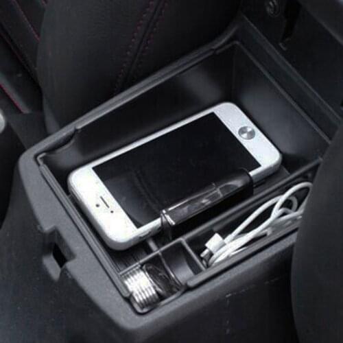Car armrest storage box storage box partitions hand box tray storage box For Kia Rio K2 2011-2014