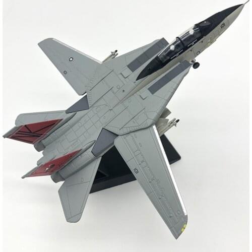 1:100 Scale plane jet Model F14 F-14 Tomcat alloy metal hobby collection free shipping