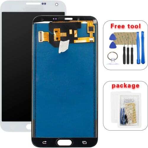 100% Test For Samsung Galaxy E7 E700 E700F E7000 E7009 Touch Screen Digitizer Sensor Glass Panel LCD Display Monitor Assembly