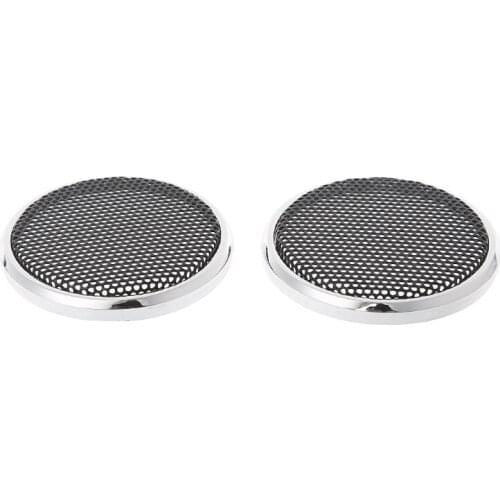 2 Pcs 50mm Speaker Steel Mesh Round Grill Protective Cover Decorative Circle