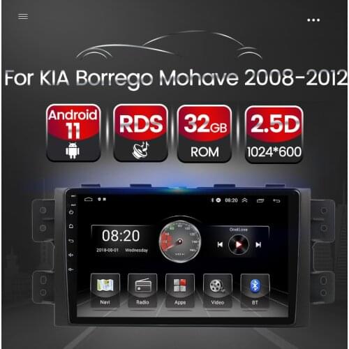 Android 11 Car Multimedia Radio Stereo Player For Kia Borrego Mohave 2008 2009 2010 2011 2012 Carplay Steering Wheel Control