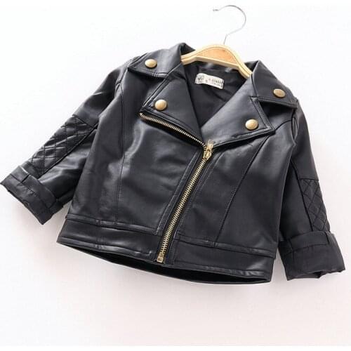 Baby Leather jacket Autumn 2020 Kids Clothes Coat Infant Toddler Pu Coat Outerwear Winter Kids Jacket Zipper For Girls Boys
