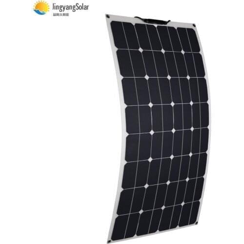 Power generation for batteries, 100w PET semi-flexible solar panel solar cell for 12V Battery Power Charge 200W 300W 400W