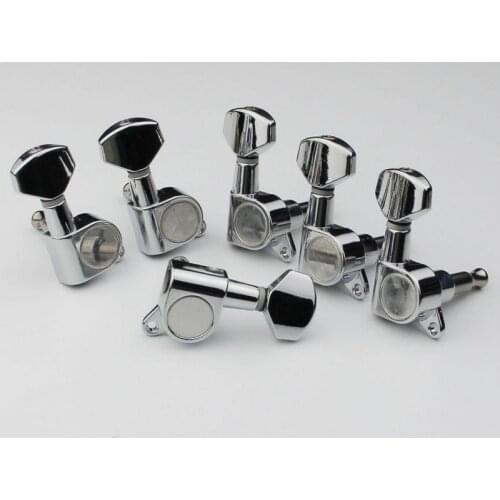 6R Guitar Tuning Peg Key Tuner Machine Head For Sta J07 Chrome