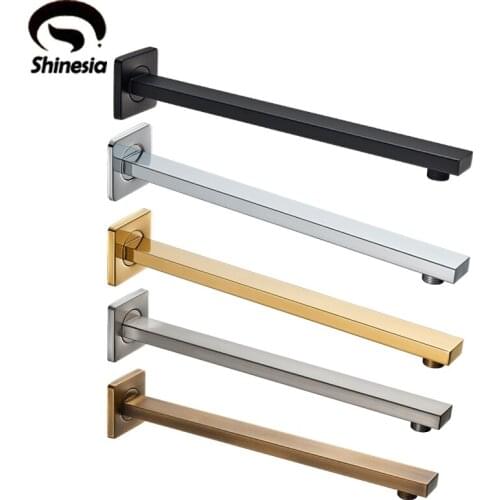 Shinesia Chrome Bathroom Shower Arm for Shower Head Wall Mounted and Ceiling Mounted Bathroom Accessories 6 Colors 23 Types