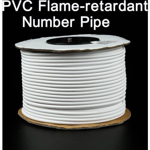ID 0.5~25mm^2 PVC White Handwriting Ferrule Printing Machine Number Plum Tube Cable Sleeve Blank Wire Marker