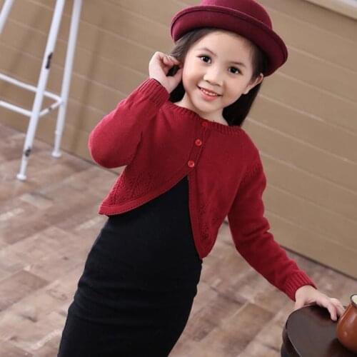 Children Girls Cardigan Sweater For Kids Knit Cape Coat Baby Girls Long sleeve Woolen Sweater 1 2 3 4 5 6 8 10 11 12 Years Old