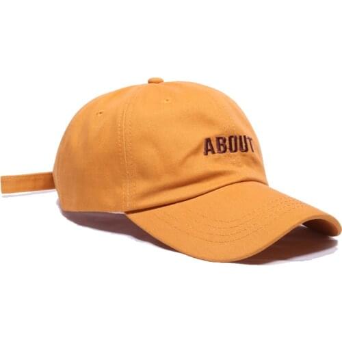 Summer Hat Hip-Hop Mens Baseball Cap Snapback Korean pop ABOUT Embroidery Womens’ Hat Cotton Sun Hat