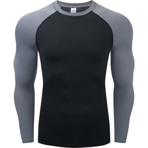 Long Sleeve Compression Shirt Men Quick Dry Gym T Shirt Fitness Sport Shirt Male Rashgard Gym Workout Traning Tights For Men