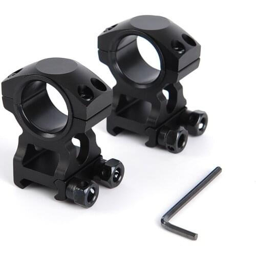 2 Pcs Scope Mount Diameter 25.4/30mm Suit 21.1mm for Flashlight/Laser/Riflescope Hunting
