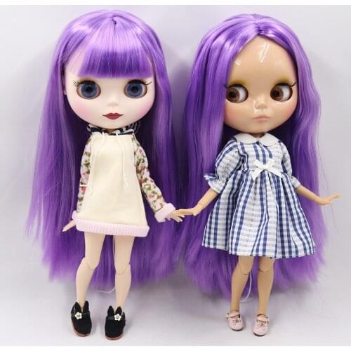 ICY DBS Blyth Doll No.BL7216 Purple hair white Matte and Tan skin Joint body 1/6 bjd ob24 anime girl