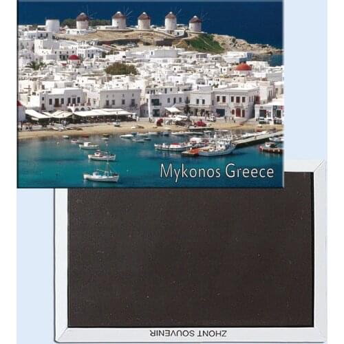 Mykonos, Cyclades, Greece, Magnetic Refrigerator Affixed With Tourist Souvenirs Home Accessories 24859