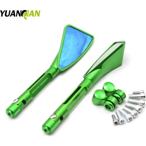 Moto Aluminum CNC motorcycle Side mirror rearview accessories Fits FOR KAWASAKI Z250 Z750 Z800 Z1000 ZR800 ZRX1200 Z750 EX-300