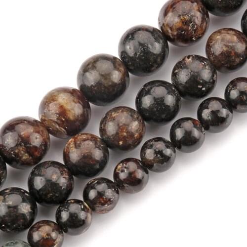 Natural Brwon Phlogopite Mineral Beads 6/8/10mm Round Loose Stone Beads for Jewelry Making DIY Bracelets Accessories 15