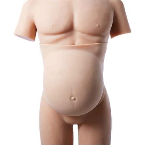 Huge 6KG Baby Twins Fake Pregnant Belly Full Silicone Tummy 8-10 Months Handmade